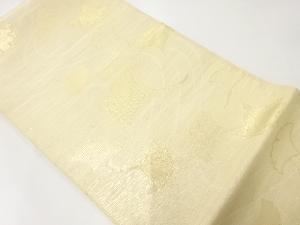 アンティーク　 紗 流水に銀杏模様織出し袋帯（材料）